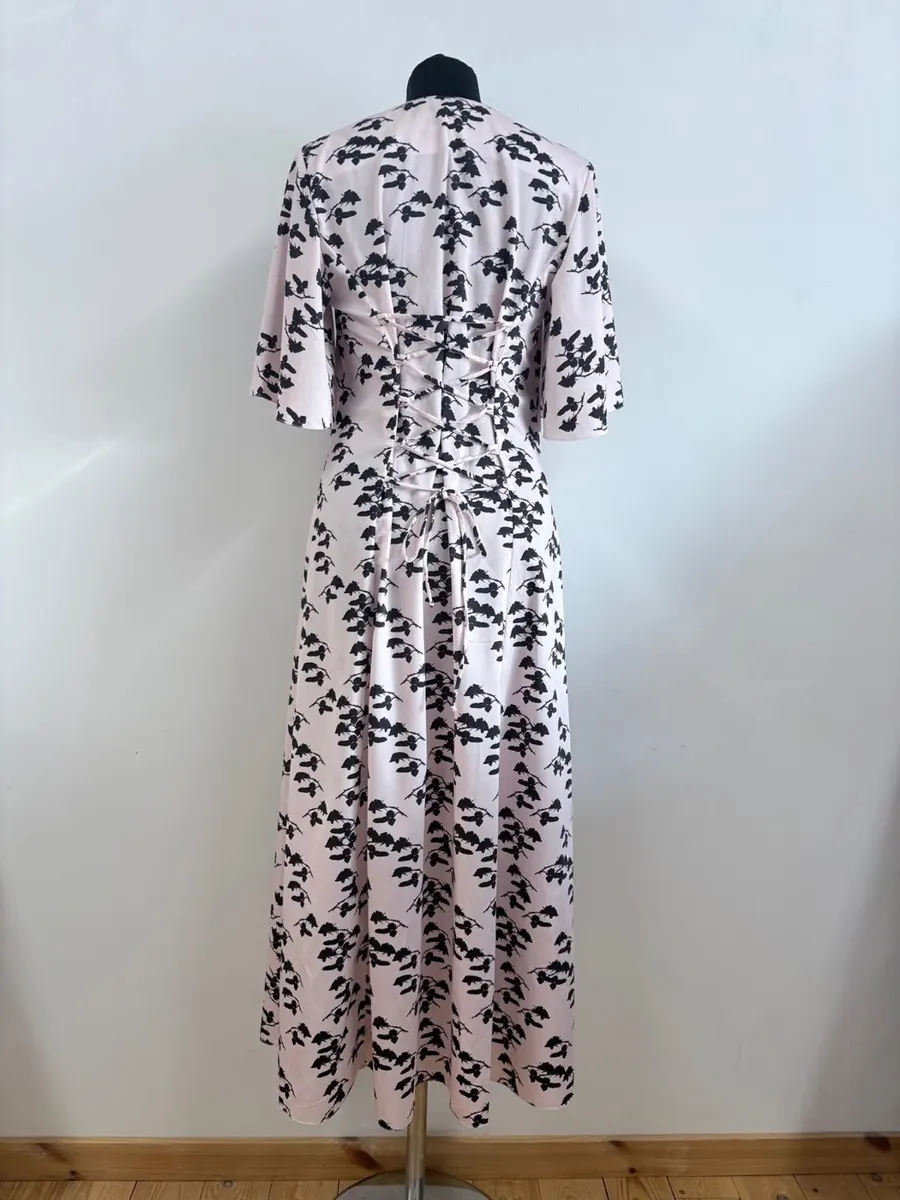 Lace-Back Cotton Dress