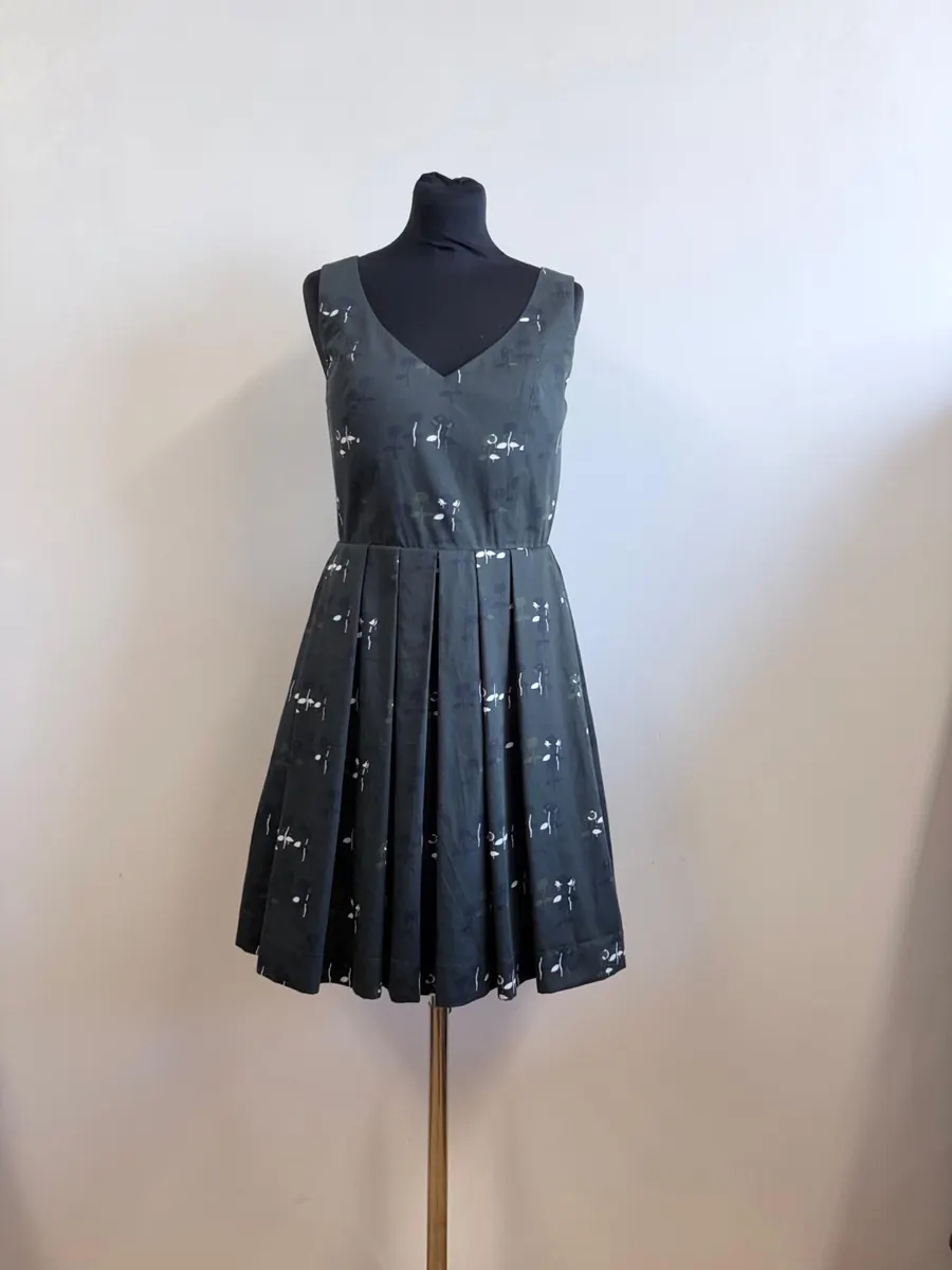 Pleated Cotton Dress